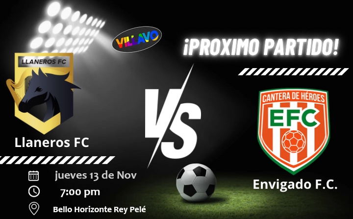 Llaneros Vs Envigado jugarán este jueves en el estadio Bello Horizonte Rey Pelé